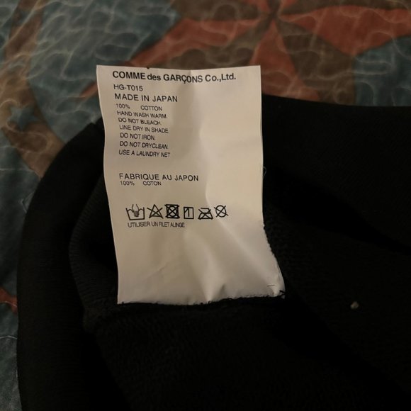 Comme Des Garcons Homme Sweatshirt Black - Picture 6 of 6